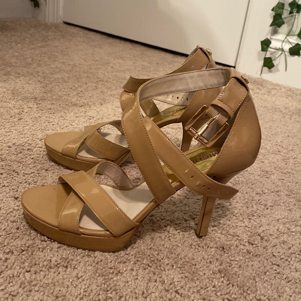 Michael Kors Tan Strappy Heels
